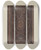 Triptych art skateboard deck of William H Edwards Pa German Stove And Plate by William H Edwards