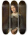 Triptych art skateboard deck of Wadysaw Uszczkiewicz Portrait Of Lucyna Uszczkiewicz Artists Sister by Wadysaw uszczkiewicz (1828-1900)