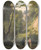 Triptych art skateboard deck of Christoffer Wilhelm Eckersberg The Devils Cleft At Liselund Manor The Island Of Mn by Christoffer Wilhelm Eckersberg (1783-1853)