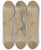 Triptych art skateboard deck of Tommaso Minardi A Male Nude Moving To The Left by Tommaso Minardi (1787-1871)