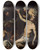 Triptych art skateboard deck of Jusepe De Ribera Martyrdom Of St Lawrence by Jusepe de Ribera (1591-1652)