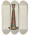 Triptych art skateboard deck of John Hall Toleware Candlestick by John Hall