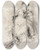 Triptych art skateboard deck of James Abbott Mcneill Whistler Study_5 by James Abbott Mcneill Whistler (1834-1903)
