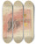 Triptych art skateboard deck of Heinrich M Krabb Bandontwerp Voor N Van Harpen Toevalstreffers by Heinrich M Krabbe (1868-1931)