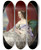 Triptych art skateboard deck of Franz Xaver Winterhalter Empress Eugnie_1 by Franz Xaver Winterhalter (1805-1873)