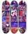 Triptych art skateboard deck of National Institutes Of Health Evolution A Journey Into Where Were From And Where Were Going by National Institutes Of Health (1887)