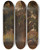 Triptych art skateboard deck of Jacquesraymond Brascassat Le Vieux Chne Tude by Jacques Raymond Brascassat (1804-1867)