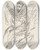 Triptych art skateboard deck of Marsden Hartley Study Of A Seated Man With Beard And Spectacles by Marsden Hartley (1877-1943)