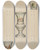 Triptych art skateboard deck of Francis Law Durand Fire Lighter Vase by Francis Law Durand (1935)
