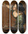 Triptych art skateboard deck of Artemisia Gentileschi Selfportrait As The Allegory Of Painting by Artemisia Gentileschi (1593-1654)