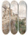 Triptych art skateboard deck of Eduard Peithner Von Lichtenfels Drnstein Am Weg Zum Schloss by Eduard Peithner Von Lichtenfels (1833-1913)