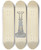 Triptych art skateboard deck of John Dana Candlestick_9 by John Dana (1935)