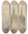 Triptych art skateboard deck of Thomas Girtin Lichfield Cathedral Staffordshire by Thomas Girtin (1775-1802)