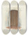 Triptych art skateboard deck of Geoffrey Holt And Harry Mann Waddell Door Facade Of Mission House by Geoffrey Holt And Harry Mann Waddell