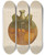 Triptych art skateboard deck of William H Edwards Water Bottle by William H Edwards