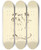 Triptych art skateboard deck of Arthur Bowen Davies Bacchantes by Arthur Bowen Davies (1862-1928)