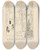Triptych art skateboard deck of Jean De Bosschre The Cat The Dog The Cock The Rabbit And The Goose by Jean de Bosschre (1878-1953)