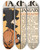 Triptych art skateboard deck of Edward Penfield Harpers January_4 by Edward Penfield (1866-1925)