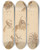 Triptych art skateboard deck of Sebastiano Ricci Seven Male Heads by Sebastiano Ricci (1659-1734)