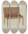 Triptych art skateboard deck of Edward L Loper Dulcimer by Edward L Loper (1916-2011)