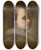 Triptych art skateboard deck of Alexis Grimou Portrait Of A Young Boy by Alexis Grimou (1678-1733)