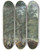 Triptych art skateboard deck of Johann Georg Pforr Unter Einen Groen Eiche Ruht Vieh In Der Ferne Ein Reh Links Bringt Eine Frau Dem Hirten Das Essen by Johann Georg Pforr (1745-1798)