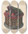 Triptych art skateboard deck of Chris Makrenos Toy Bank Frog by Chris Makrenos (20-)