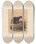 Triptych art skateboard deck of Joseph Wolf The Yaguarundi Cat_2 by Joseph Wolf (1820-1899)