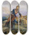 Triptych art skateboard deck of Lon Cogniet The Polish Standardbearer Paris 1814 by Leon Cogniet (1794-1880)