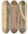 Triptych art skateboard deck of Stanisaw Wyspiaski Wity Franciszek Projekt Witraa Do Prezbiterium Kocioa Franciszkanw W Krakowie_5 by Stanislaw Wyspianski (1869-1907)