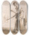 Triptych art skateboard deck of Paul Sandby London Cries Throws For A Hapenny Have You A Hapenny by Paul Sandby (1731-1809)