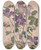 Triptych art skateboard deck of Alice Bailly Aquarelle Dune Clmatite Grandes Fleurs by Alice Bailly (1872-1938)