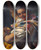 Triptych art skateboard deck of John Phillip The Orange Girl by John Phillip (1817-1867)