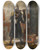 Triptych art skateboard deck of Rudolf Ernst The Flute Player by Rudolf Ernst (1854-1932)