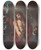 Triptych art skateboard deck of Eugne Delacroix Ecce Homo by Eugene Delacroix (1798-1863)