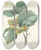 Triptych art skateboard deck of Pierre Joseph Redout Choix Des Plus Belles Fleurs Pl 054 by Pierre Joseph Redoute (1759-1840)