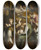Triptych art skateboard deck of Luca Cambiaso The Birth Of Mary by Luca Cambiaso (1527-1585)