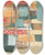 Triptych art skateboard deck of Kurt Schwitters Mz X 21 Street by Kurt Schwitters (1887-1948)