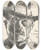 Triptych art skateboard deck of Lovis Corinth Zelfportret Lovis Corinth by Lovis Corinth (1858-1925)