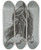 Triptych art skateboard deck of Edwin Austin Abbey Study For The Queen From The Play Scene Hamlet Act 3 Scene2 by Edwin Austin Abbey (1852-1911)