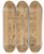 Triptych art skateboard deck of Fedor Grigoryevich Solntsev Korsunskiia Vrata Izobrazhenie 4 by Fedor Grigoryevich Solntsev (1801-1892)