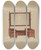 Triptych art skateboard deck of Lorenz Rothkranz Dressing Glass by Lorenz Rothkranz