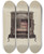 Triptych art skateboard deck of J Howard Iams Franklin Stove by J Howard Iams (20-)