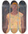 Triptych art skateboard deck of Karl Wiener Weibliches Portrt_4 by Karl Wiener (1901-1949)