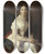 Triptych art skateboard deck of Uno Troili Verstinnan Ann Lovisa Lagerhjelm F Af Geijerstam 18241891 by Uno Troili (1815-1875)