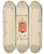Triptych art skateboard deck of Reinier Willem Petrus De Vries Amsterdam In De 17E Eeuw Zonder Jaar by Reinier Willem Petrus De Vries (1874-1952)