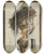 Triptych art skateboard deck of Jacob Biltius Dead Wildfowl And A Huntsmans Net Trompe Loeil by Jacob Biltius (1633-1681)