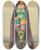 Triptych art skateboard deck of Karl Wiener Ohne Titel_18 by Karl Wiener (1901-1949)