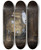 Triptych art skateboard deck of Hubert Robert La Chapelle De La Sorbonne Avec La Vote De La Nef Effondre by Hubert Robert (1733-1808)