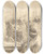 Triptych art skateboard deck of Alphonse Legros Monks At Church Les Moines A Leglise by Alphonse Legros (1837-1911)